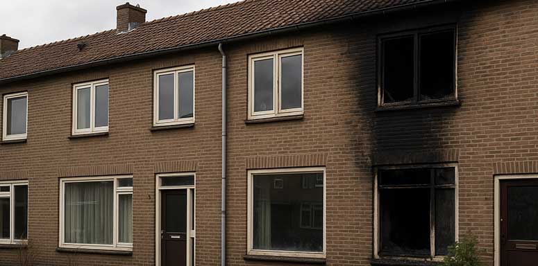 Brand bij de buren