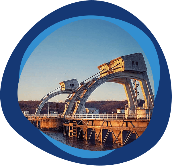 Bekende waterwerken in Gelderland. Om aan te geven dat wij ook in Gelderland langskomen met onze contra-expertise.